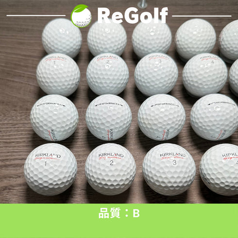 【中古】 【送料無料】 ロストボール カークランド シグネチャー ゴルフボール パフォーマンス プラス ホワイト 20球 Bランク ゴルフボール リゴルフ